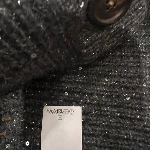 Women’s Brunello Cucinelli NEW Sequin Crochet Cardigan Gray Cashmere Blend Sz S - Picture 10 of 13